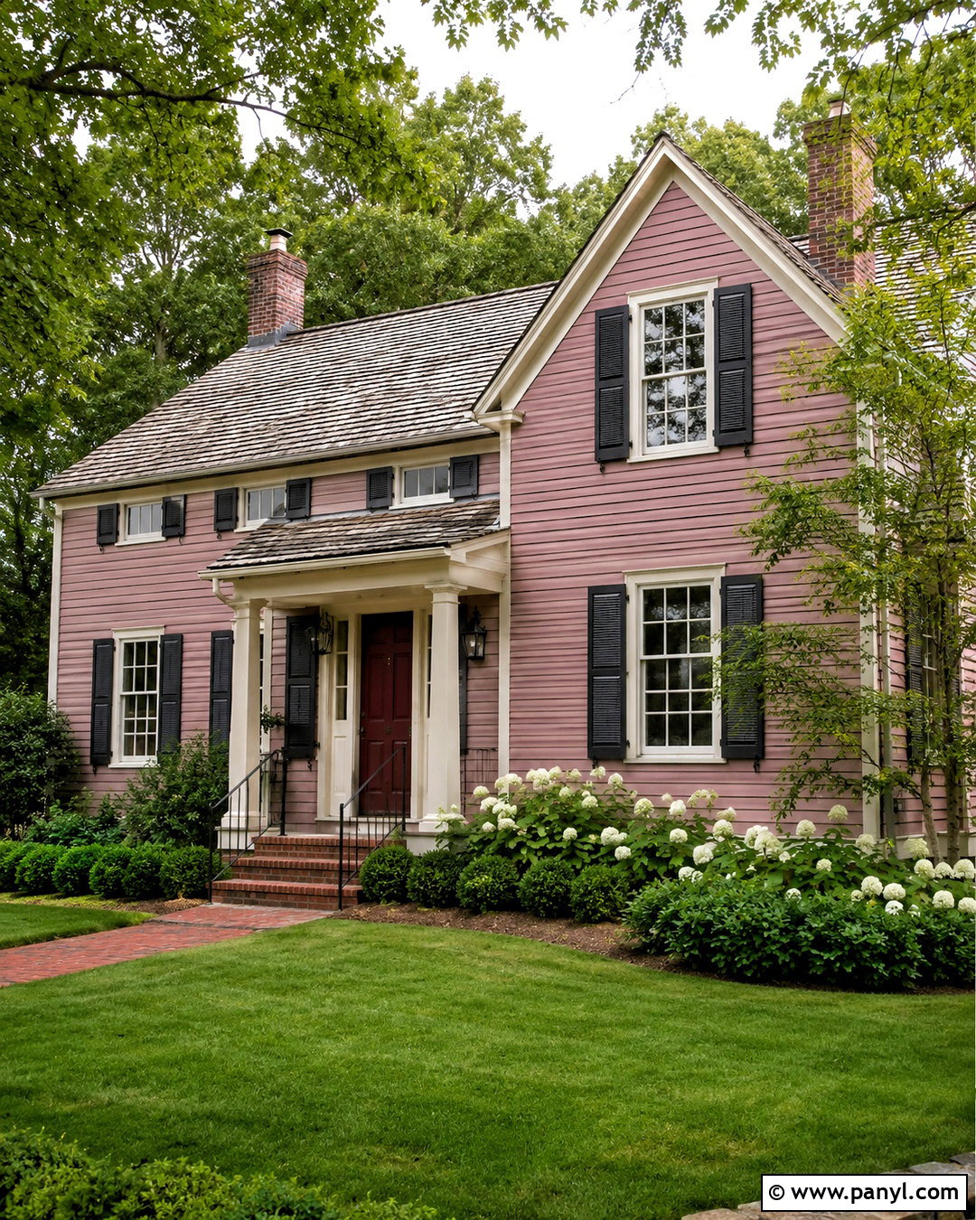 Dusty Rose House Paint With White Trim - 20 house paint ideas