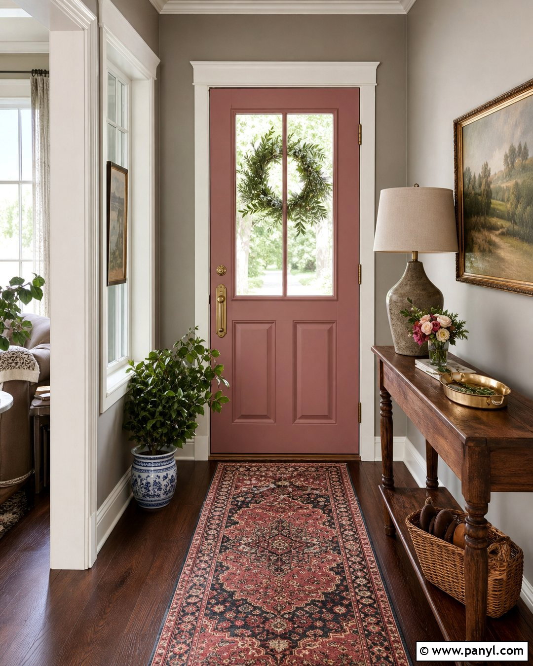 Dusty Rose Inside Front Door - 25 Inside Of Front Door Painted Ideas