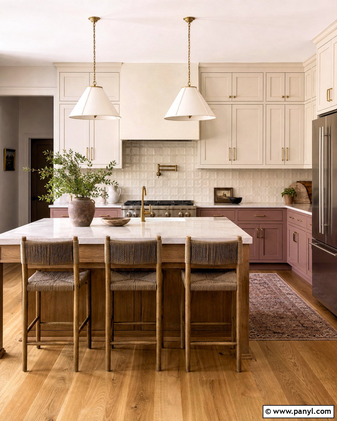 Dusty Rose Kitchen Cabinets With Cream Walls - 20 dusty rose paint color ideas