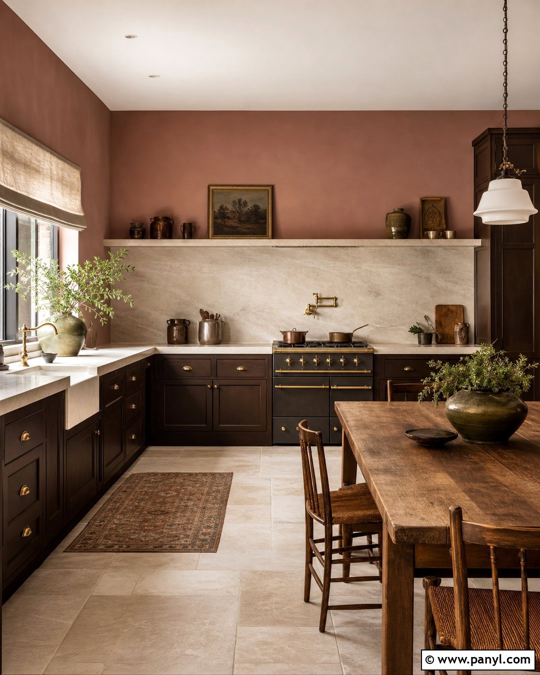 Dusty Rose Kitchen Walls - 35 kitchen wall colours