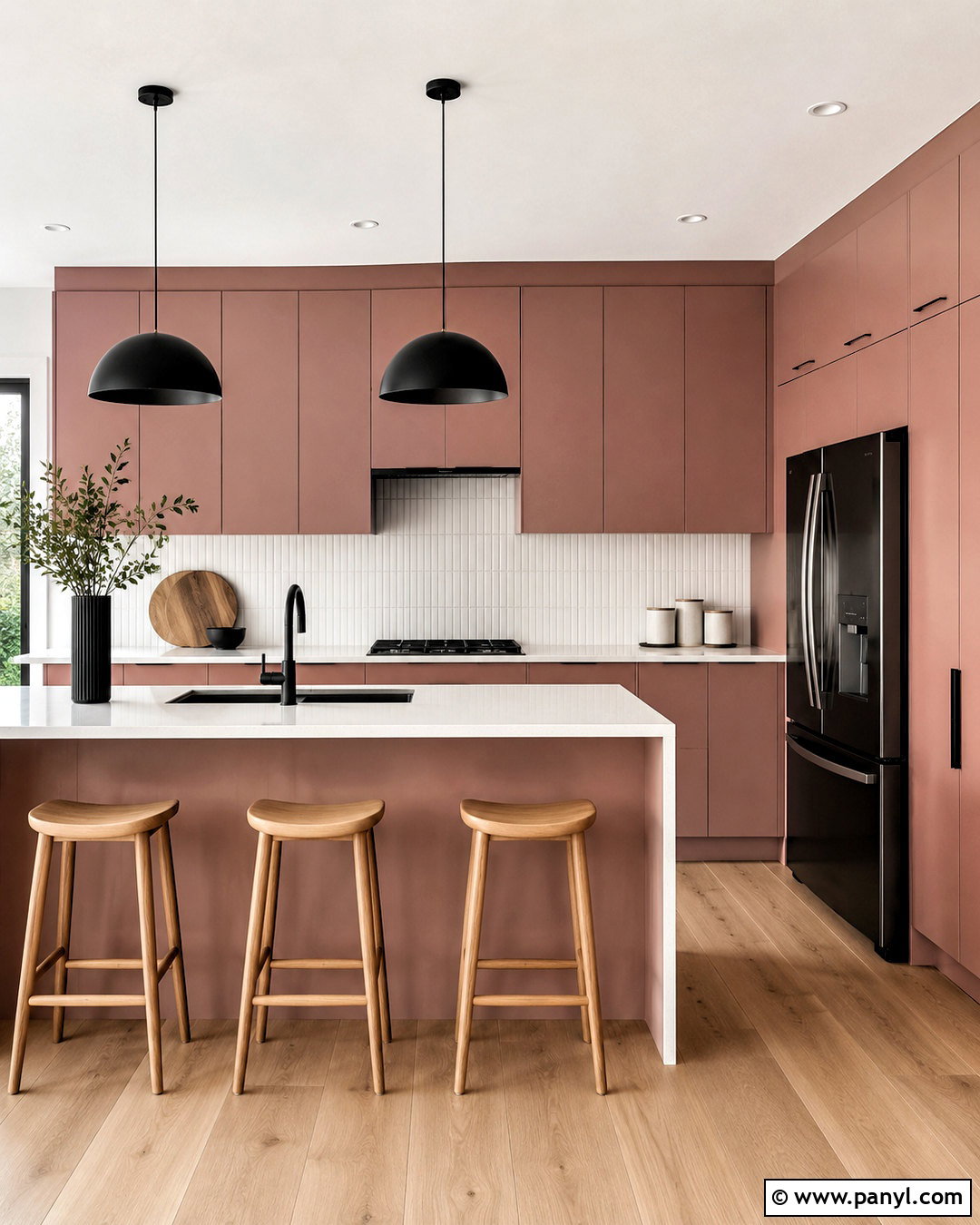 Dusty Rose Kitchen With Black Accents - 20 dusty rose kitchen ideas