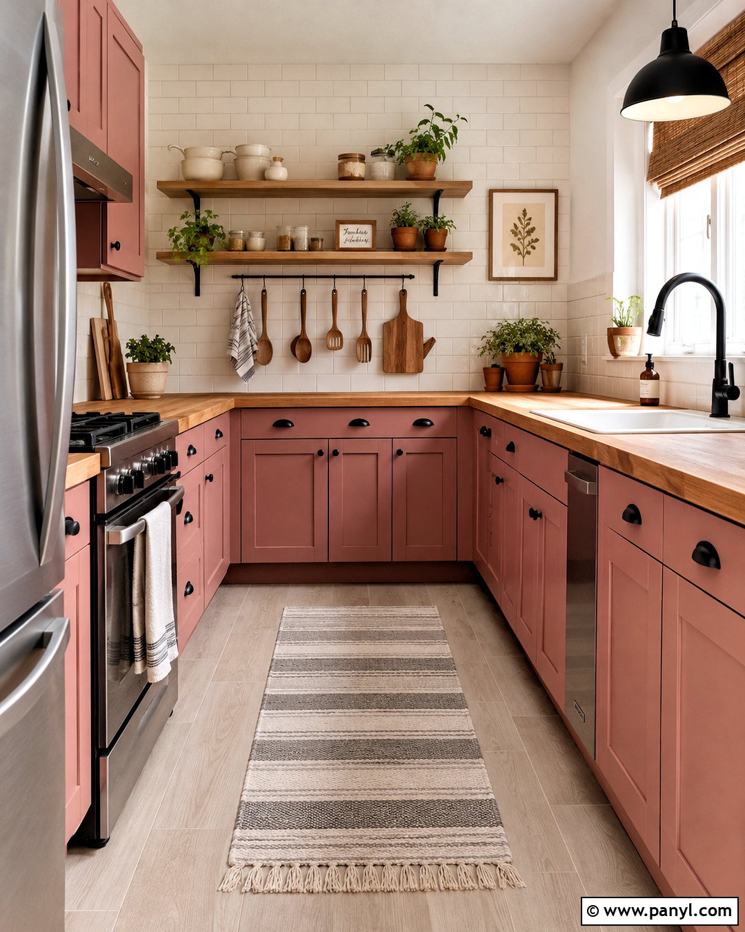 Dusty Rose Kitchen With Butcher Block Counters - 20 dusty rose kitchen ideas