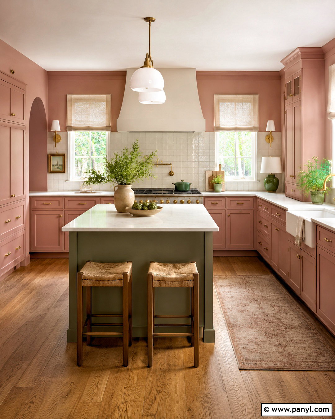 Dusty Rose Kitchen With Sage Green - 20 dusty rose kitchen ideas