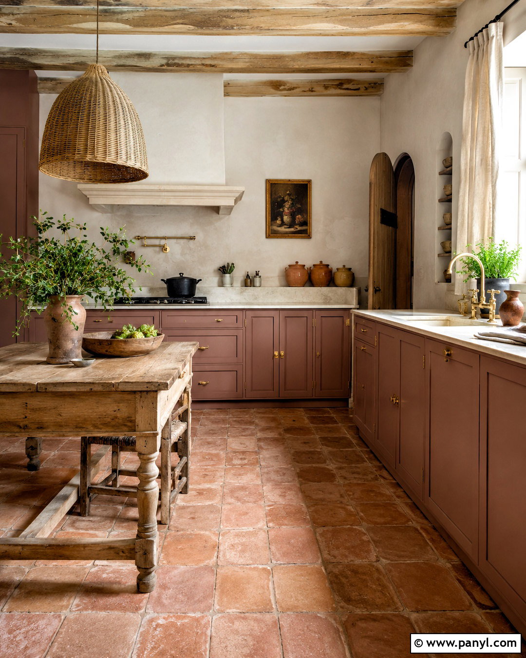 Dusty Rose Kitchen With Terracotta Floors - 20 dusty rose kitchen ideas