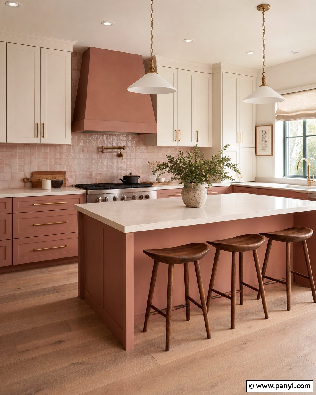 Dusty Rose Kitchen - 20 Current Kitchen Color Trends