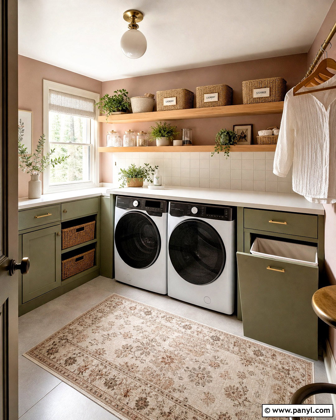 Dusty Rose Laundry Room With Sage - 20 dusty rose paint color ideas