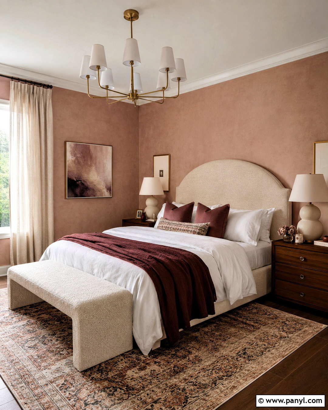 Dusty Rose Limewash Bedroom - 20 limewash paint bedroom ideas