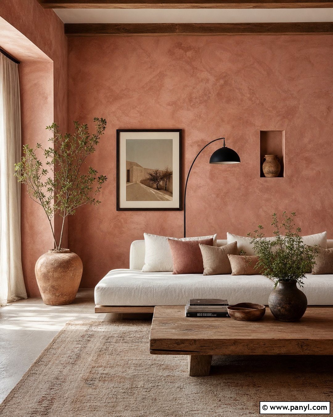 Dusty Rose Limewash Walls - 35 Dusty Rose Wall Paint Ideas