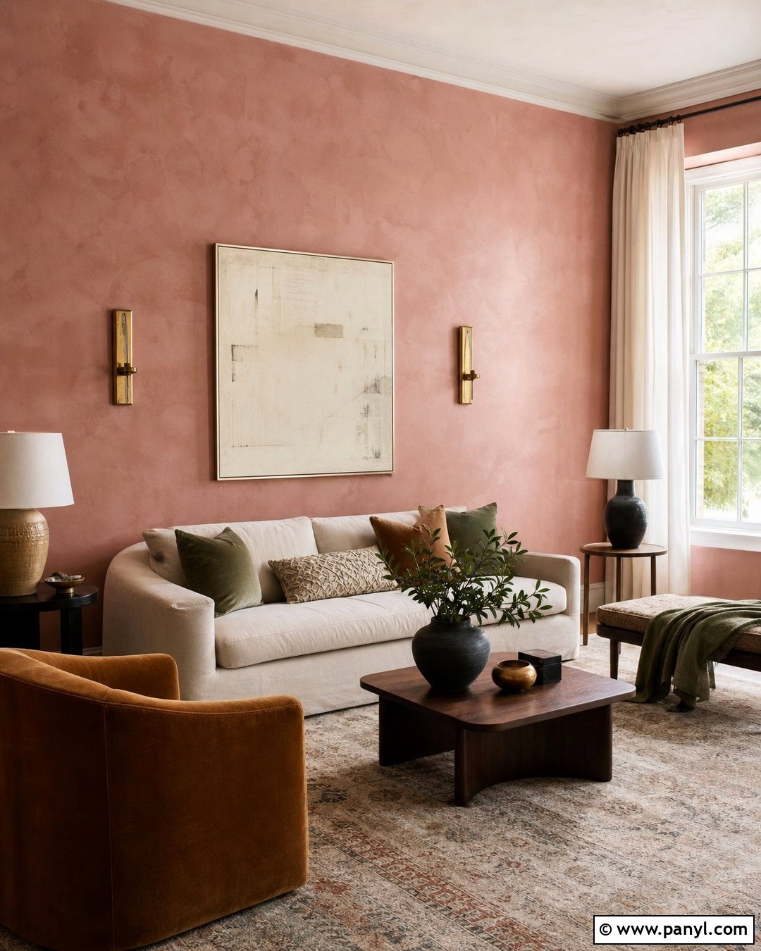 Dusty Rose Limewash Walls - 50 paint ideas for walls