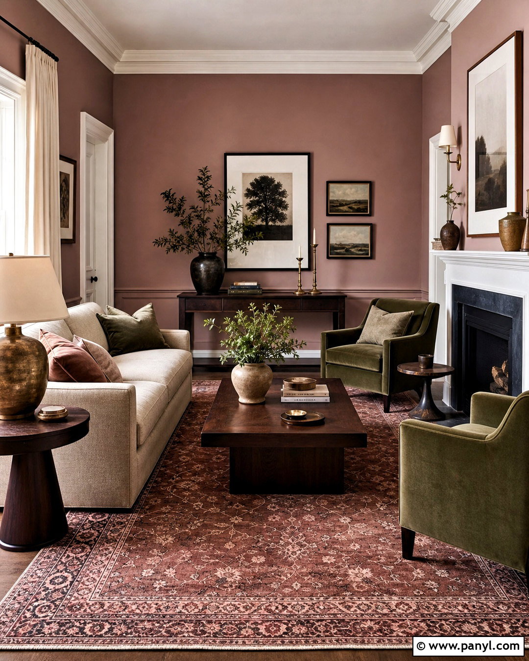 Dusty Rose Living Room - 20 good living room colors