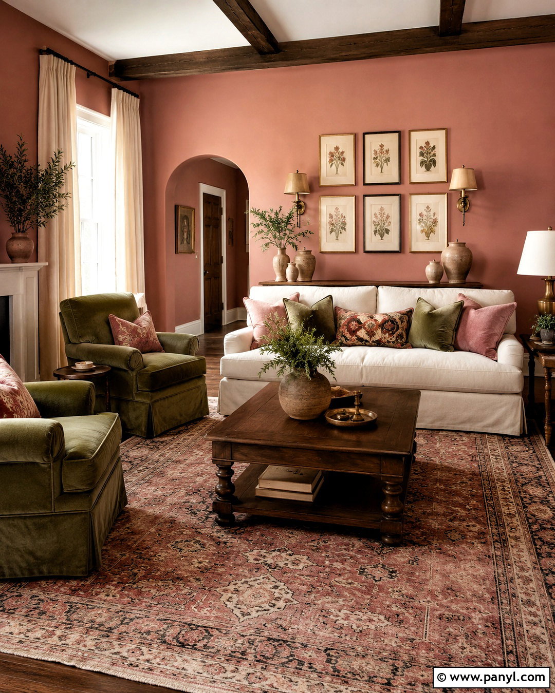 Dusty Rose Living Room - 20 living room pastel colors