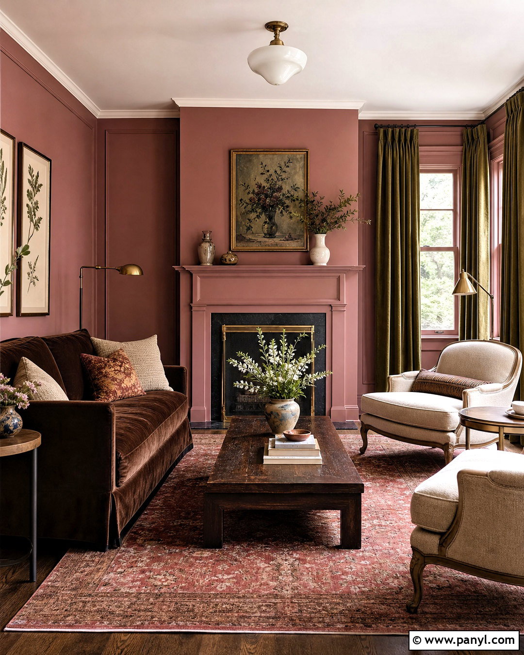 Dusty Rose Living Room Color - 20 warm living room colors