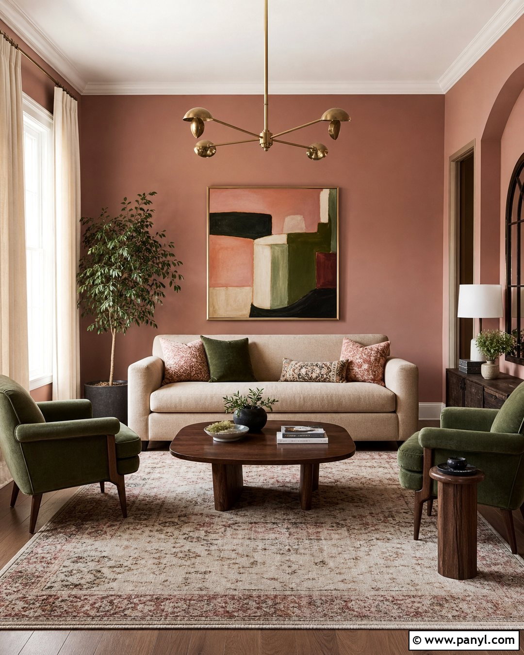 Dusty Rose Living Room Wall Color - 50 wall colour ideas