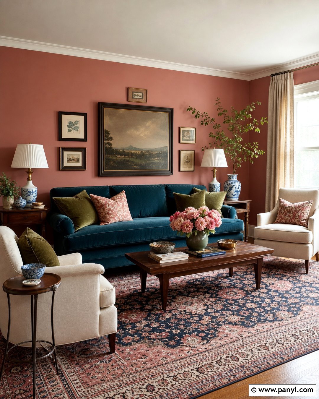 Dusty Rose Living Room Wall Color - 30 Interior Wall Colors Living Room Ideas