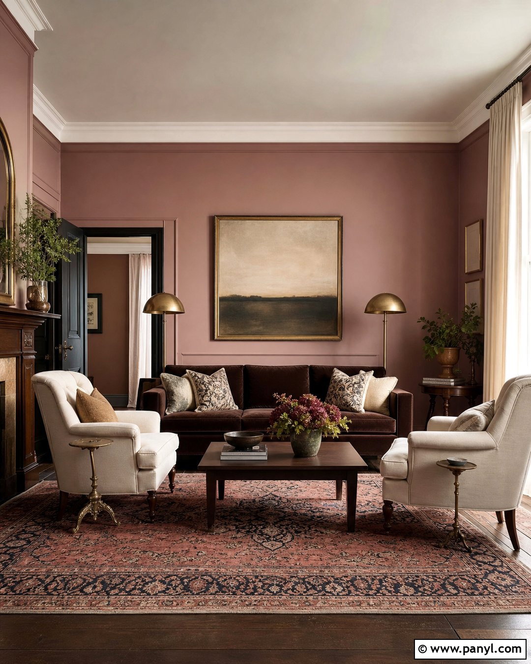 Dusty Rose Living Room Walls - 35 Best Wall Colors For Living Room Ideas
