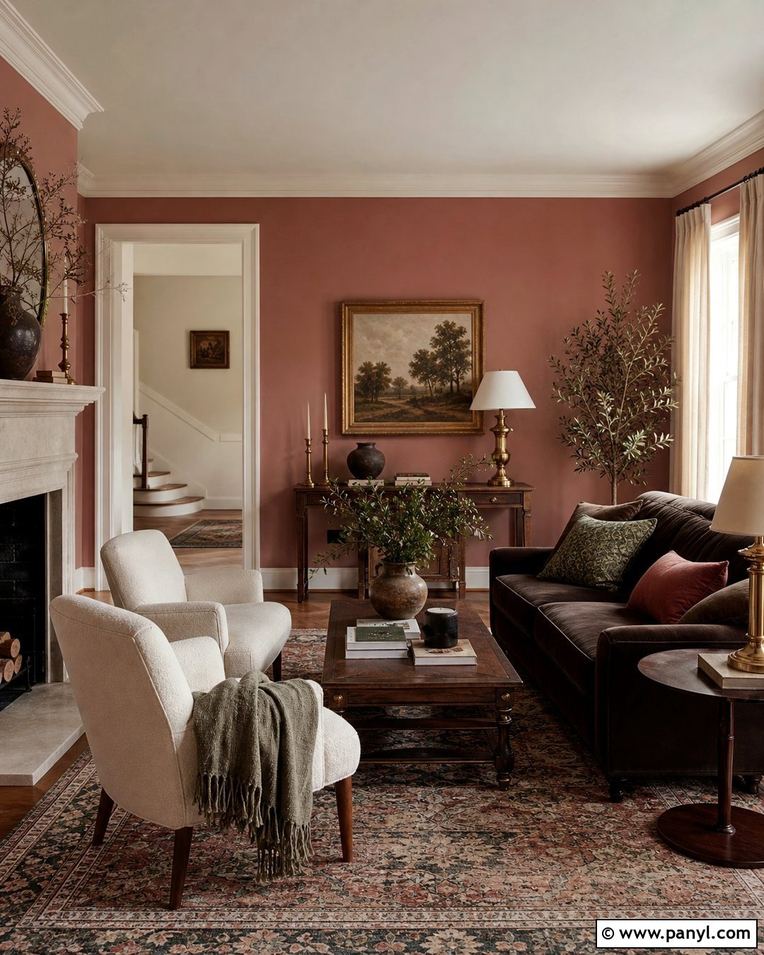 Dusty Rose Living Room Walls - 45 wall colors for living room ideas