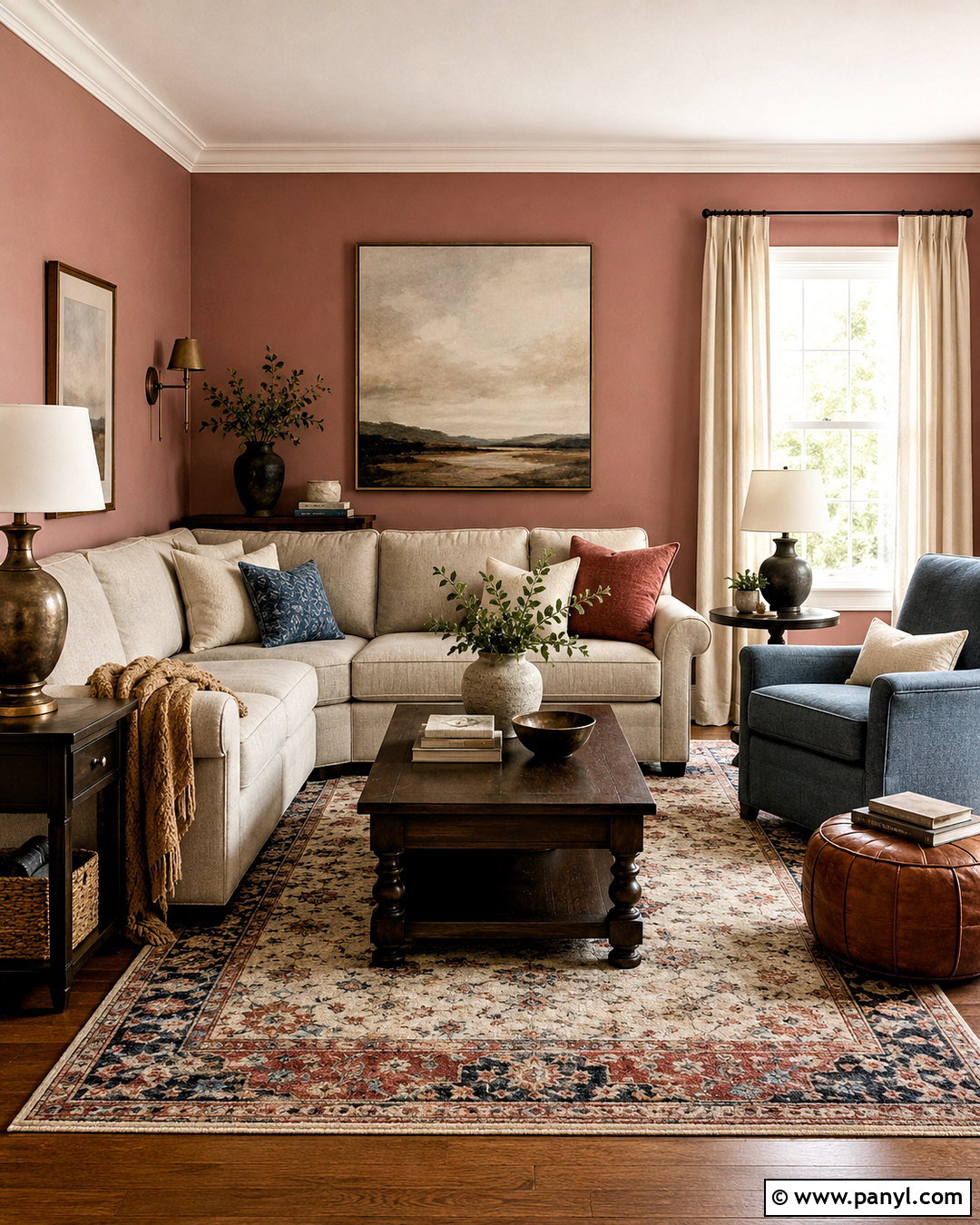 Dusty Rose Living Room Walls - 20 light wall colors for living room ideas