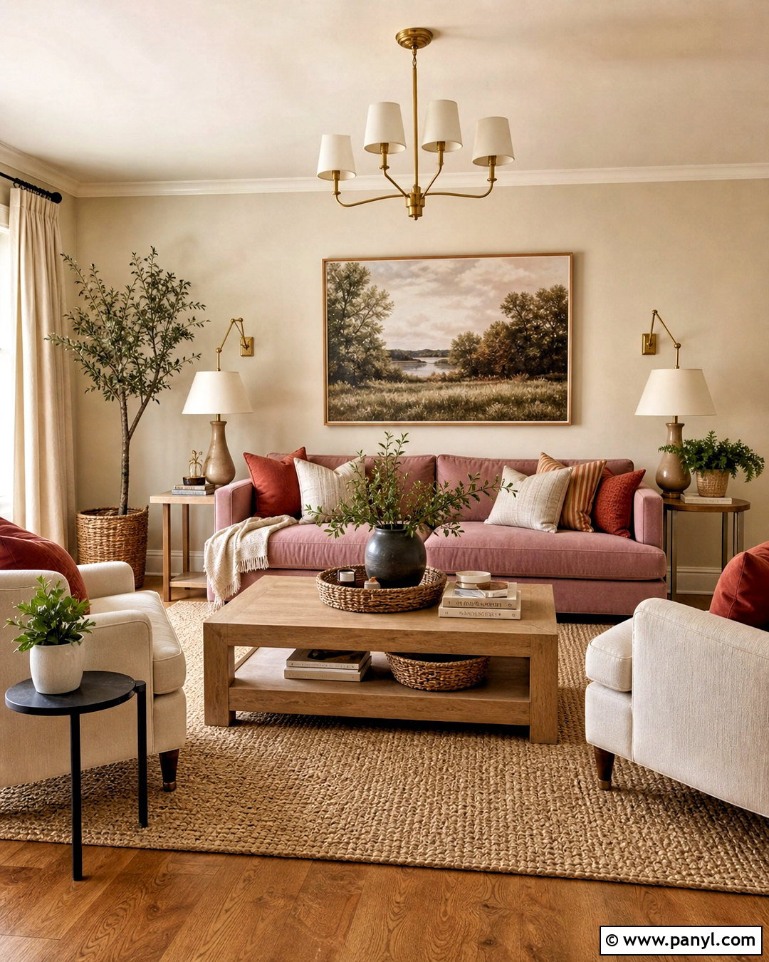 Dusty Rose Living Room With Beige - 20 dusty rose living room ideas