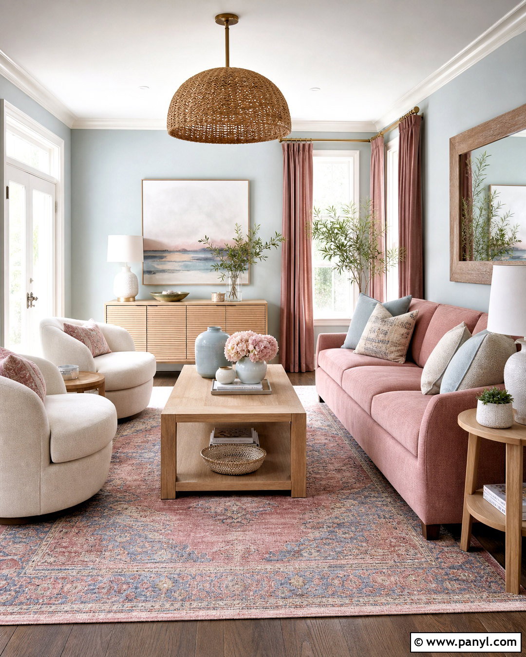 20 Dusty Rose Living Room Ideas for a Warm, Chic Home