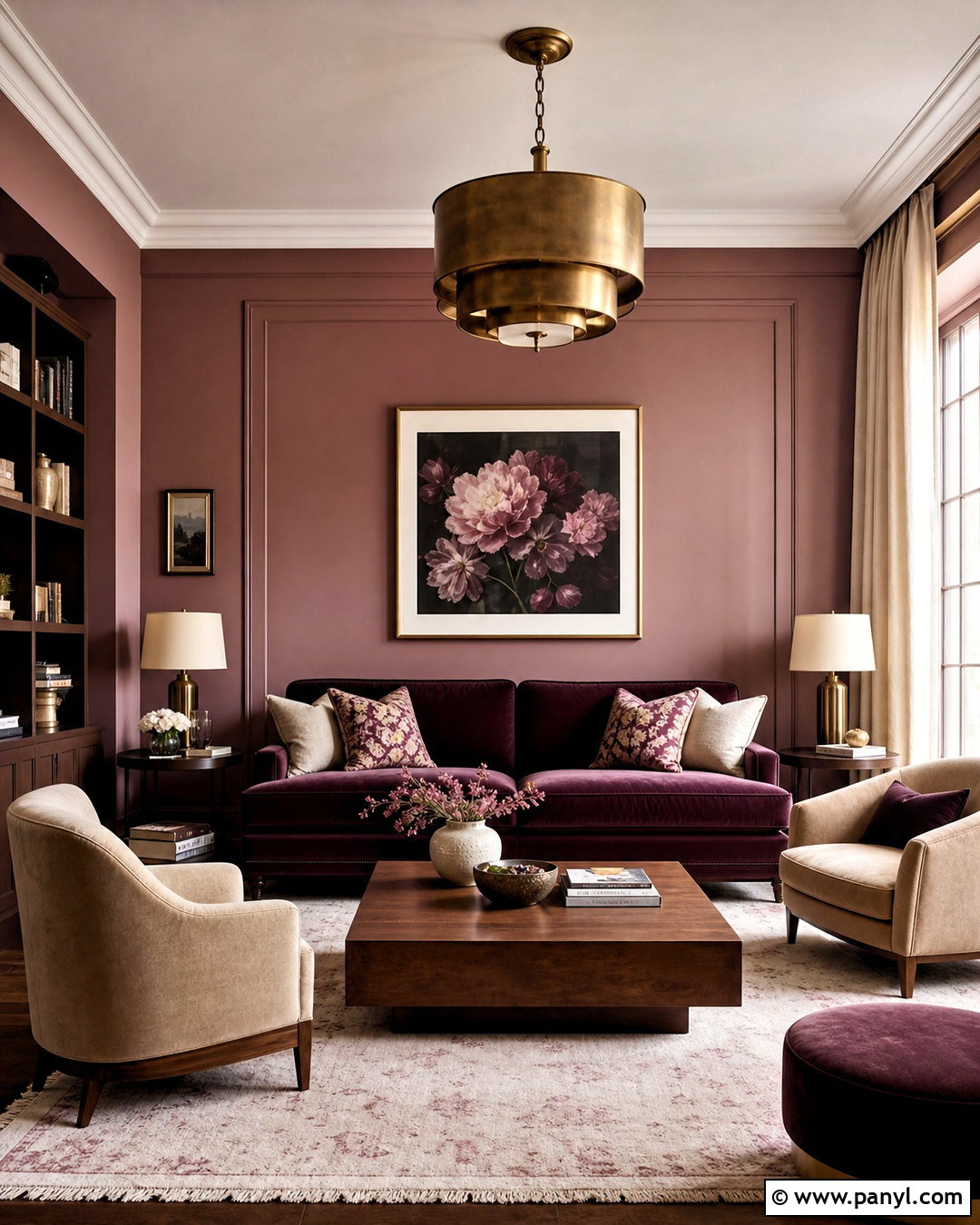 Dusty Rose Living Room With Plum - 20 dusty rose living room ideas