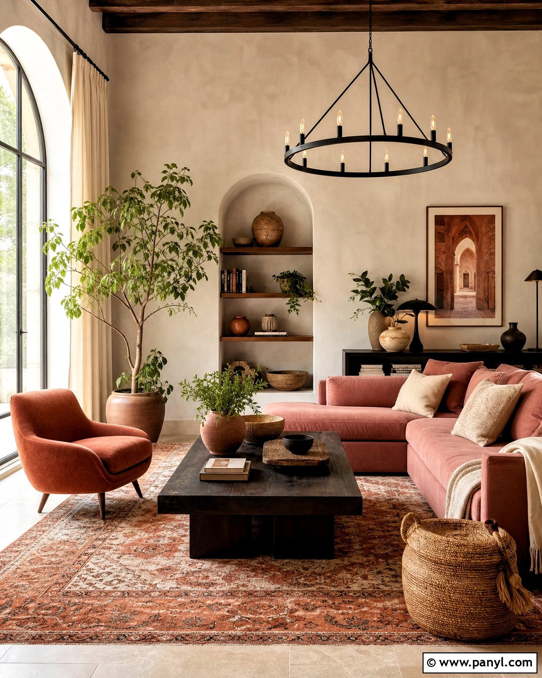 Dusty Rose Living Room With Terracotta - 20 dusty rose living room ideas
