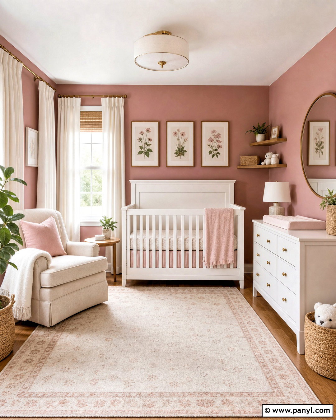 20 Dusty Rose Nursery Ideas for a Soft, Serene Baby Space