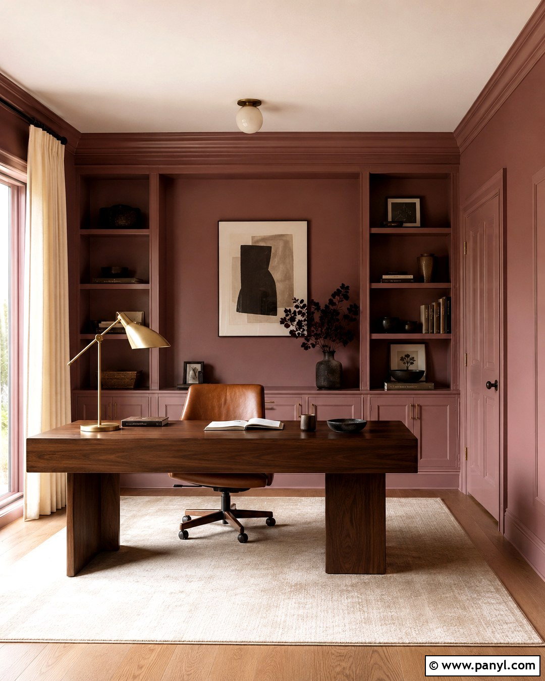 Dusty Rose Office Color Drenching - 20 Dusty Rose Office Walls
