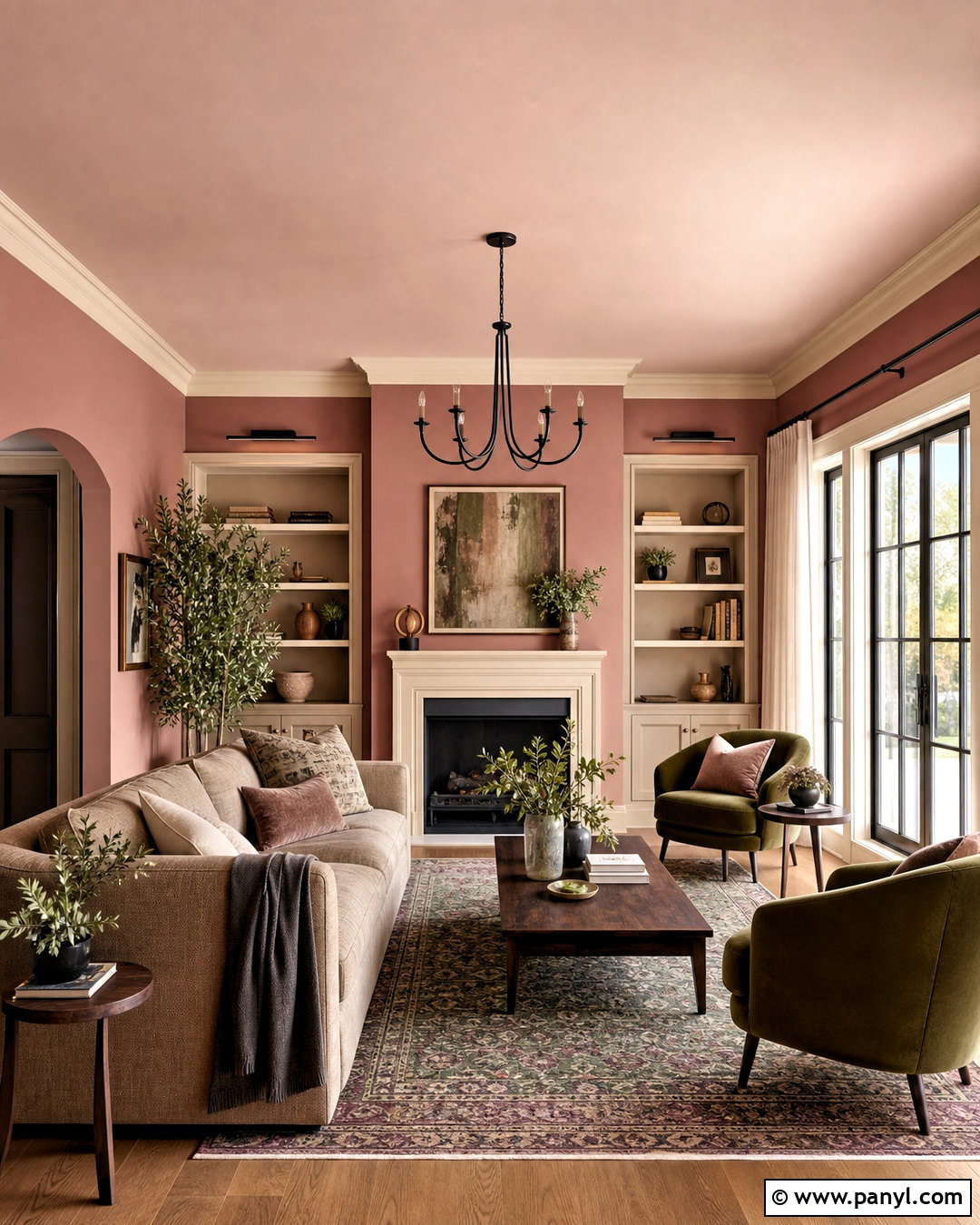 Dusty Rose Paint - 20 interior paint trends