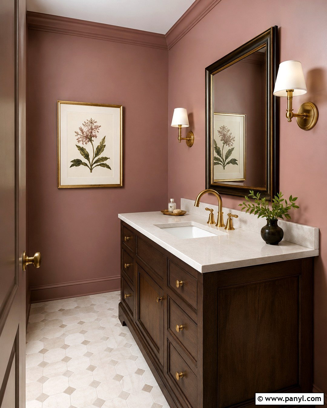 Dusty Rose Pearl Powder Room Walls - 20 Pearl Paint Colors For Walls