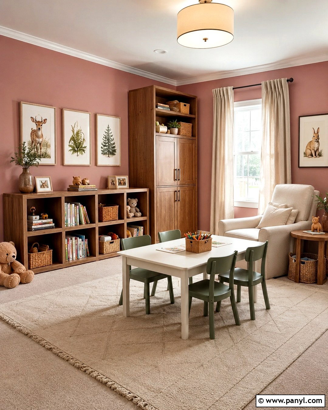 Dusty Rose Playroom Walls - 20 Pink Playroom Walls