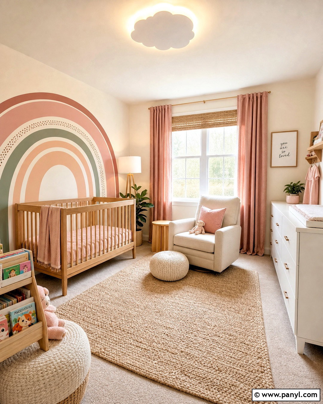 Dusty Rose Rainbow Nursery - 20 dusty rose nursery ideas