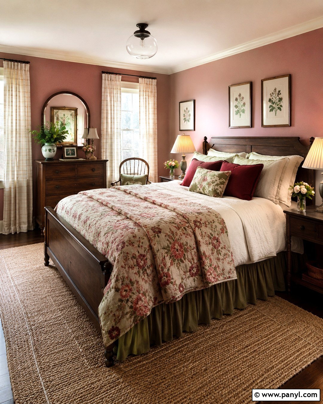 Dusty Rose Room - 20 Cute Colours To Paint Your Room Ideas