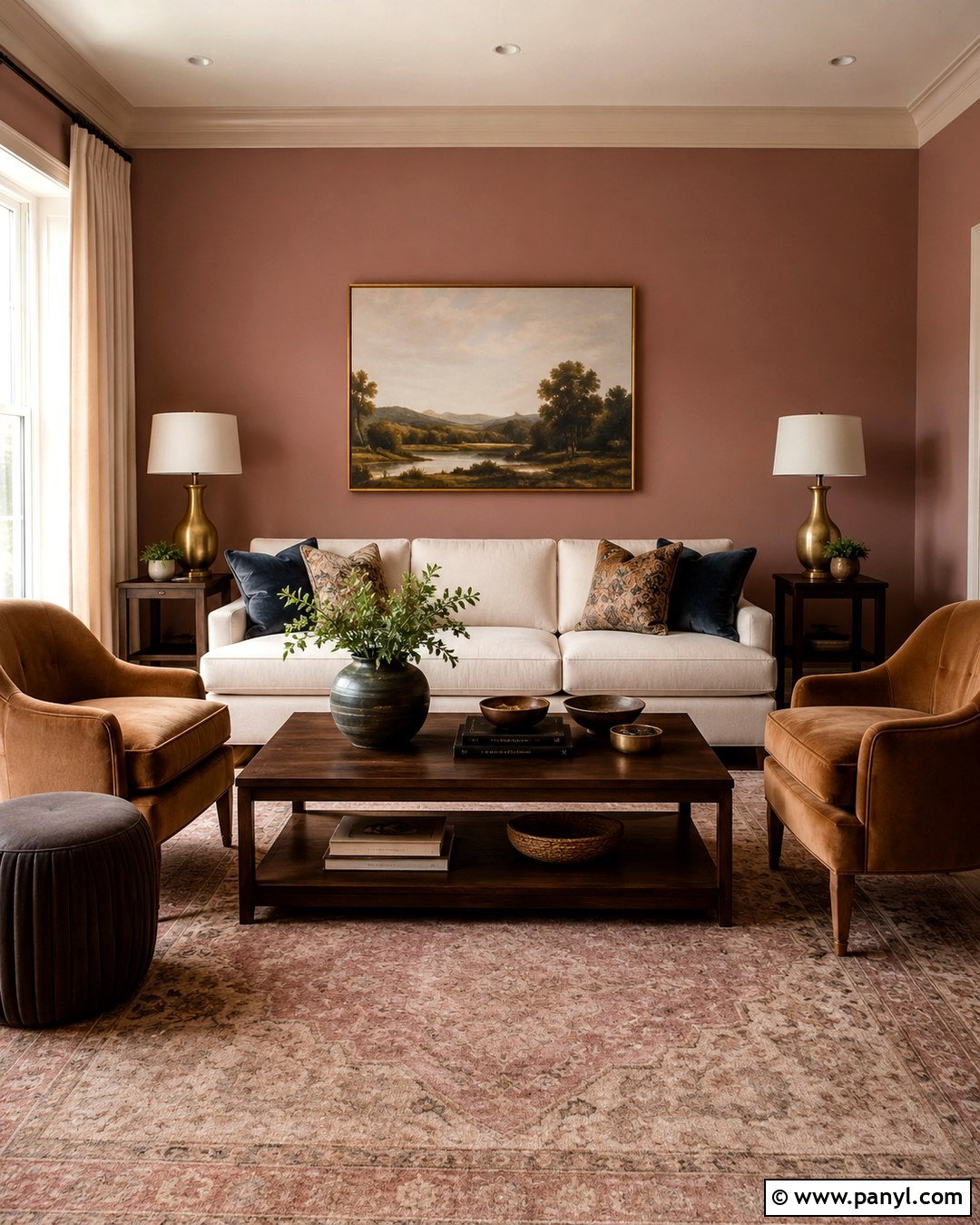 Dusty Rose Sitting Room Walls - 20 Colors For Walls In House Ideas