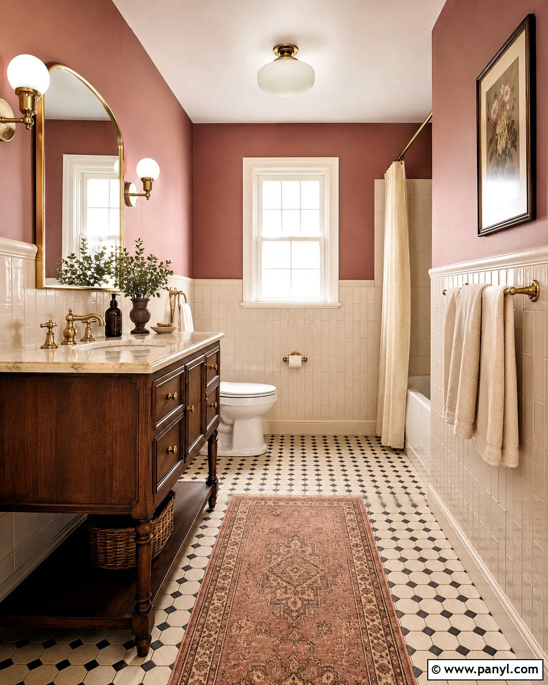 Dusty Rose Small Bathroom Walls - 35 small bathroom wall colors