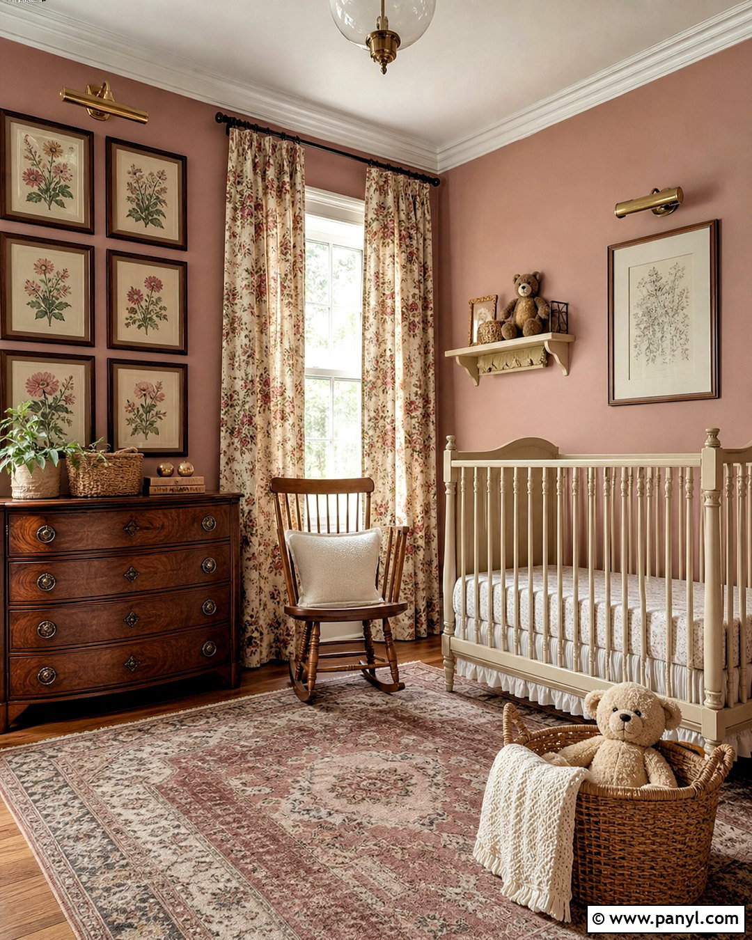 Dusty Rose Vintage Nursery - 20 dusty rose nursery ideas