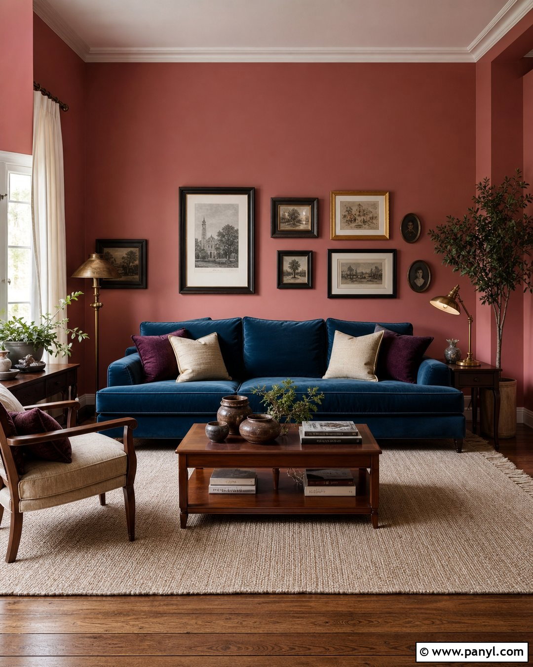 Dusty Rose Wall Color - 20 Best Wall Color For Blue Couch Ideas