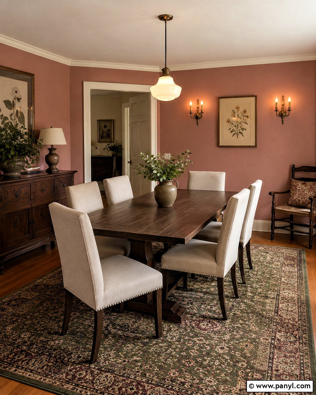 Dusty Rose Wall Color - 40 Aesthetic Wall Colour Ideas