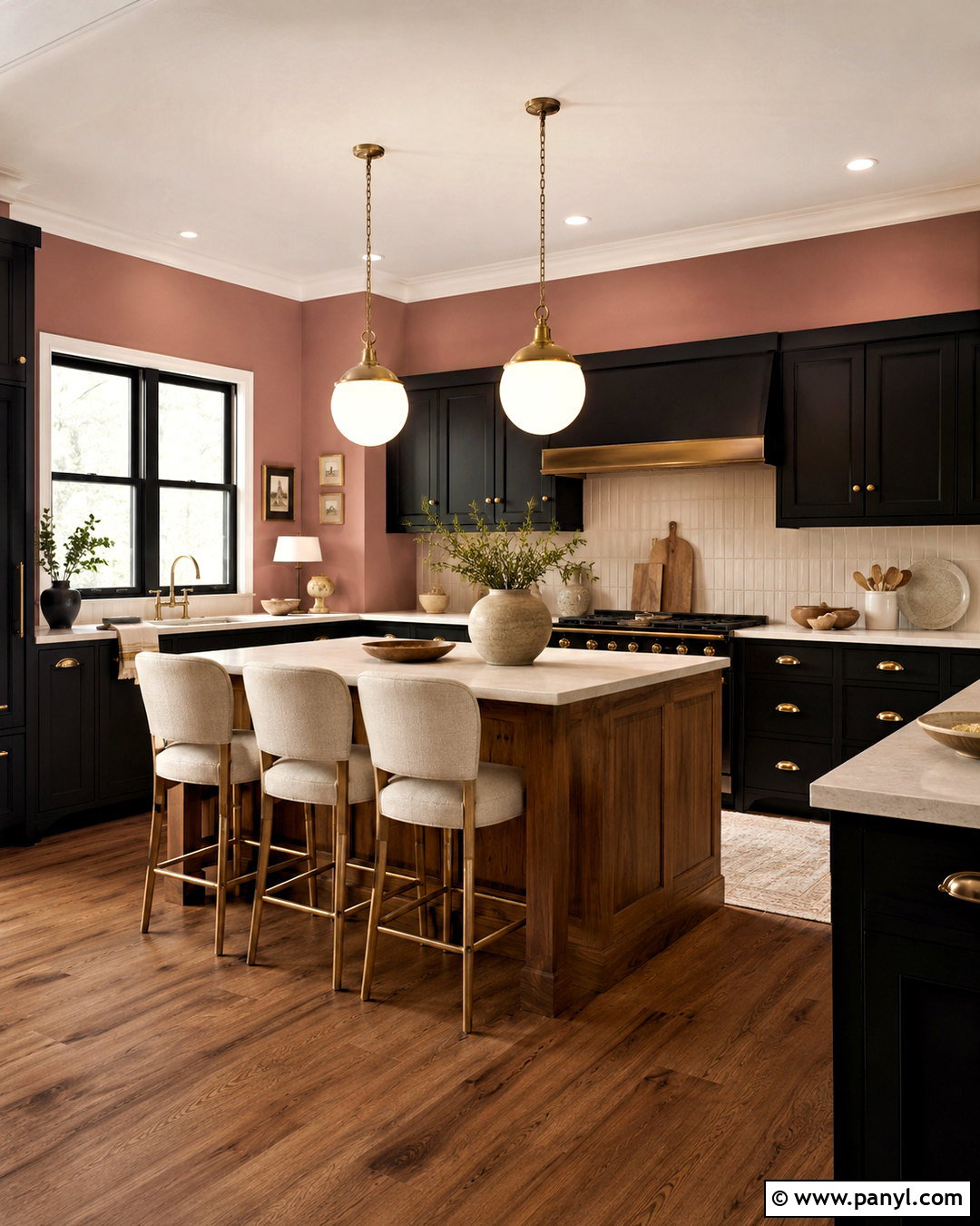 Dusty Rose Walls With Black Cabinets - 20 What Wall Color Goes With Black Cabinets