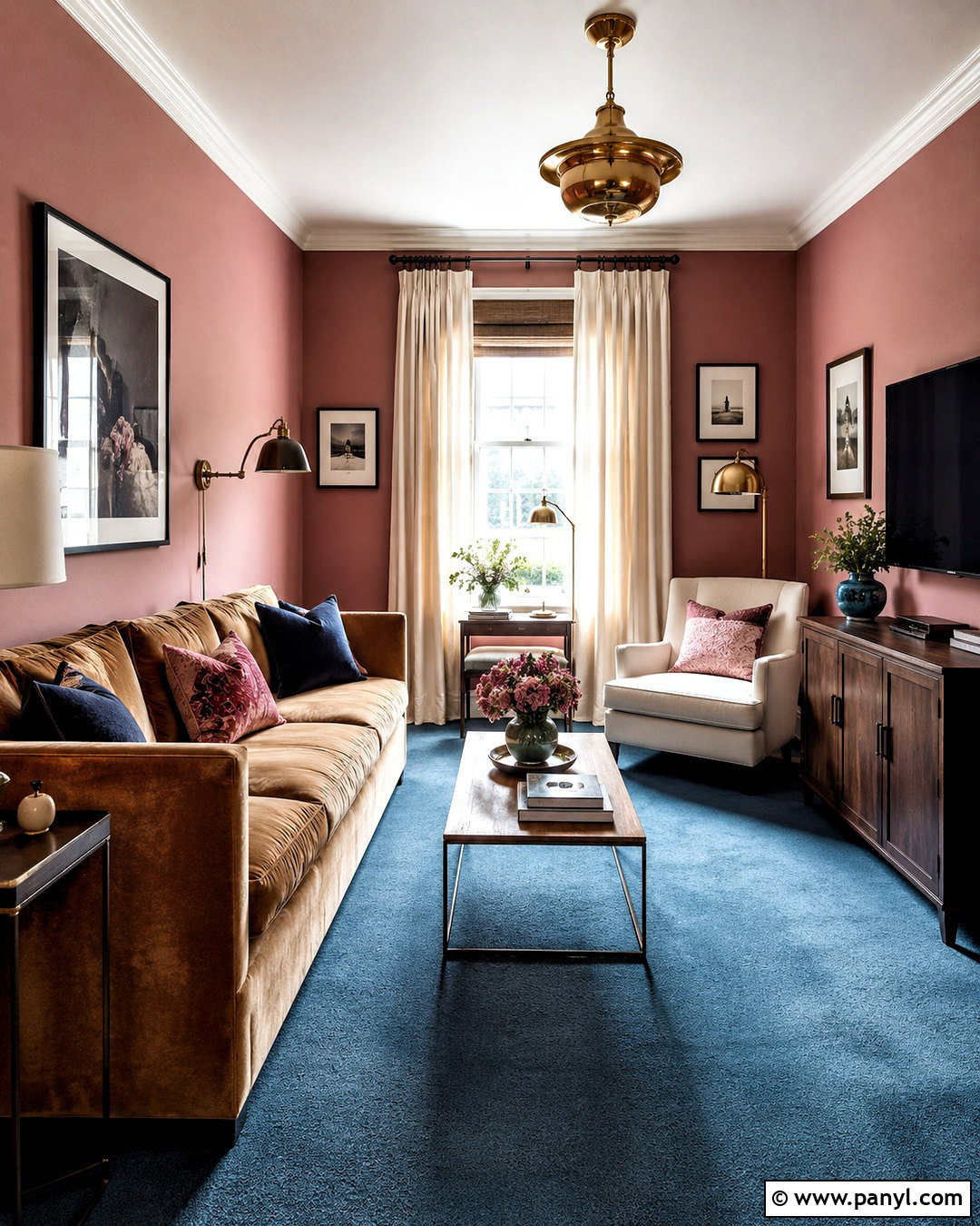Dusty Rose Walls With Blue Carpet - 20 Wall Color With Blue Carpet Ideas