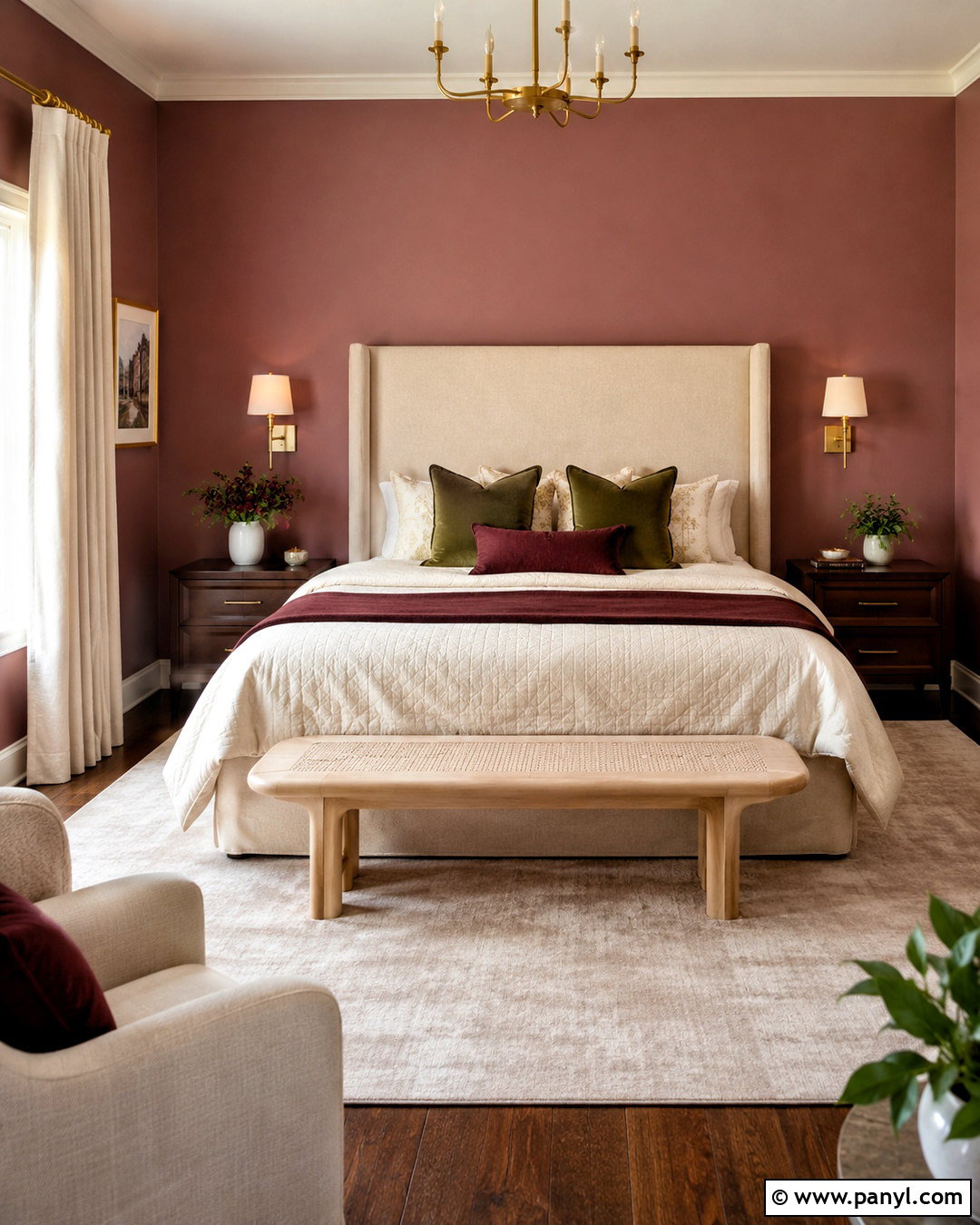 Dusty Rose Walls With Dark Wood Floors - 35 wall colors for dark wood floors