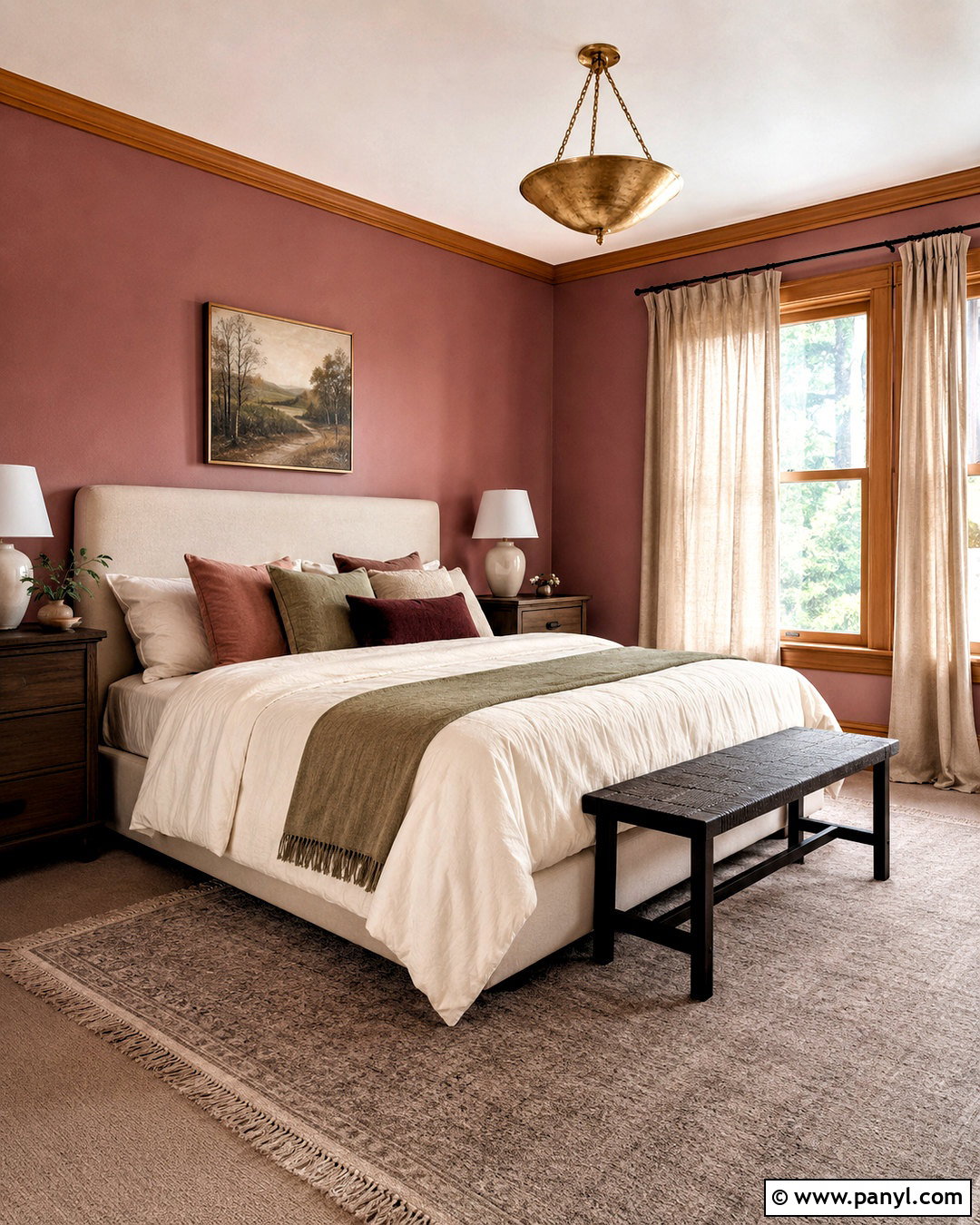 Dusty Rose Walls With Oak Trim - 20 Wall Colors For Oak Trim Ideas