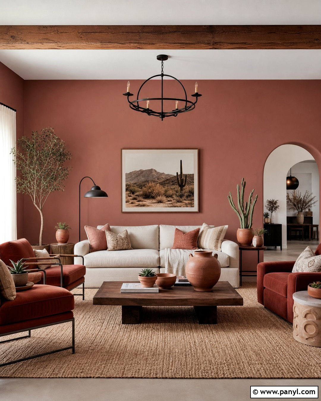 Dusty Rose Walls With Terracotta Accents - 35 Dusty Rose Wall Paint Ideas