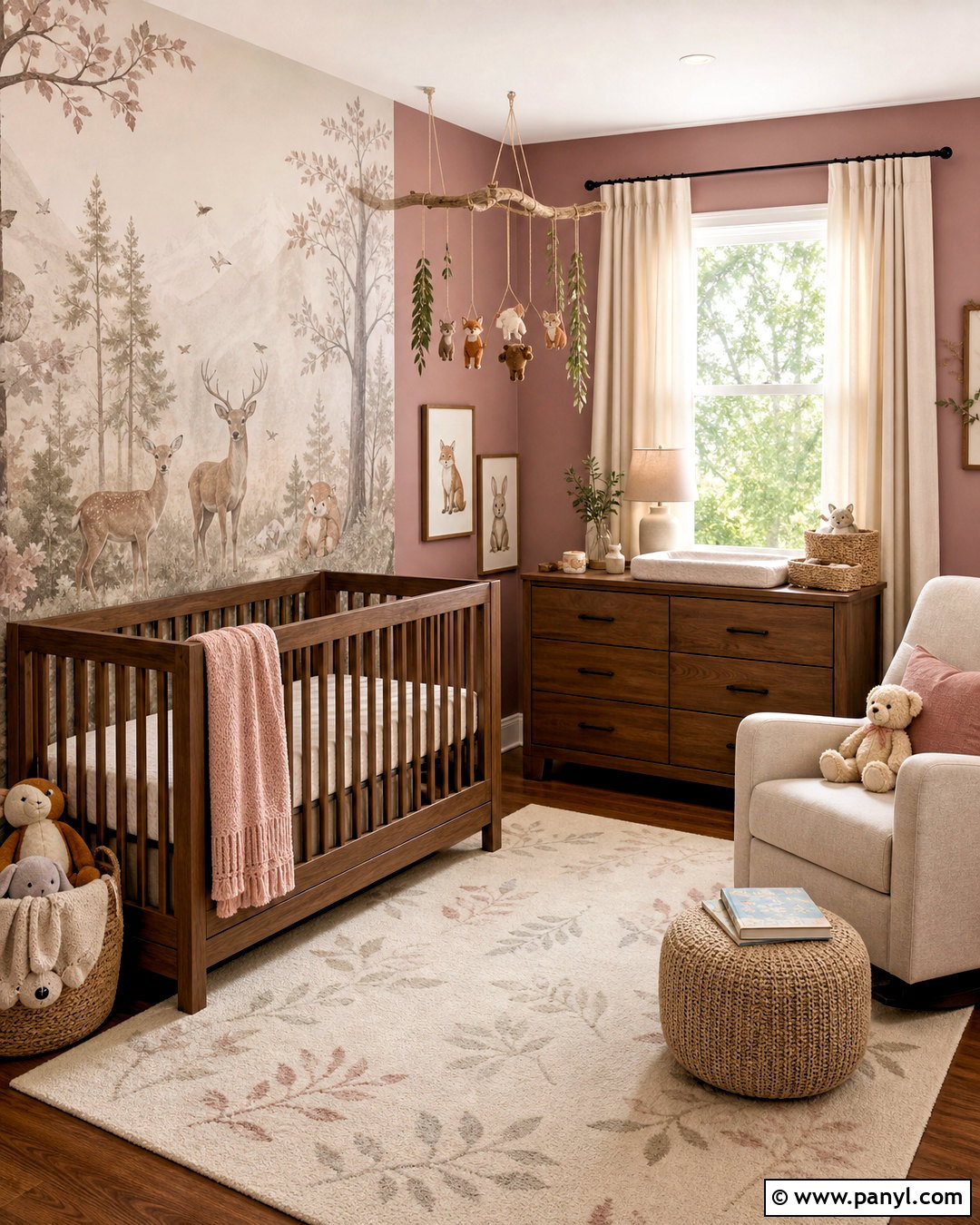 Dusty Rose Woodland Nursery - 20 dusty rose nursery ideas