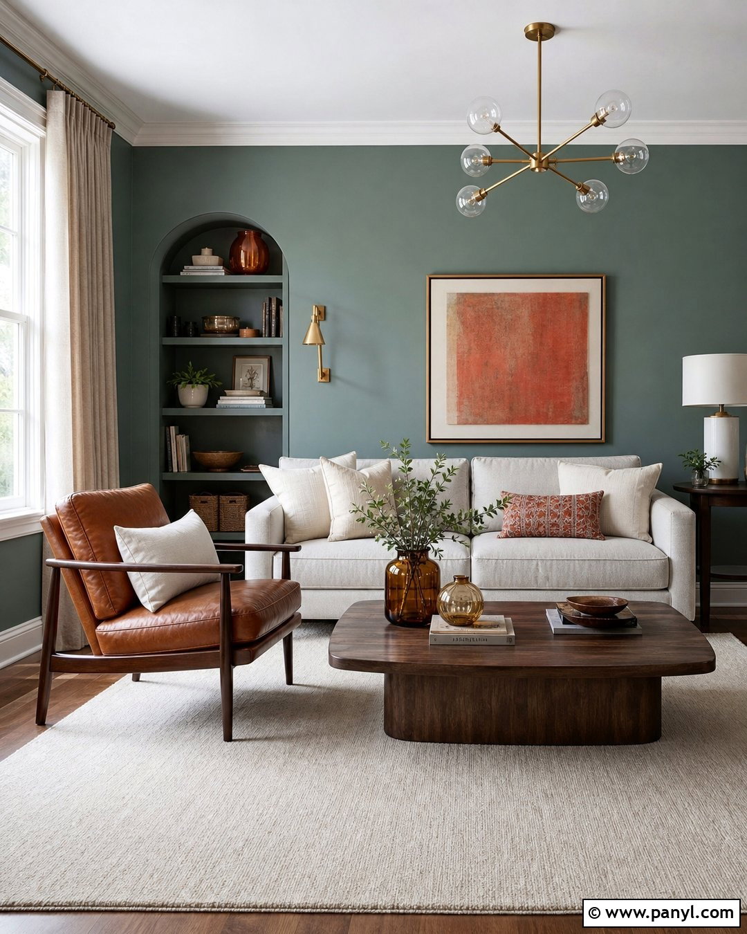Dusty Teal Living Room Wall Color - 25 Elegant Wall Colors