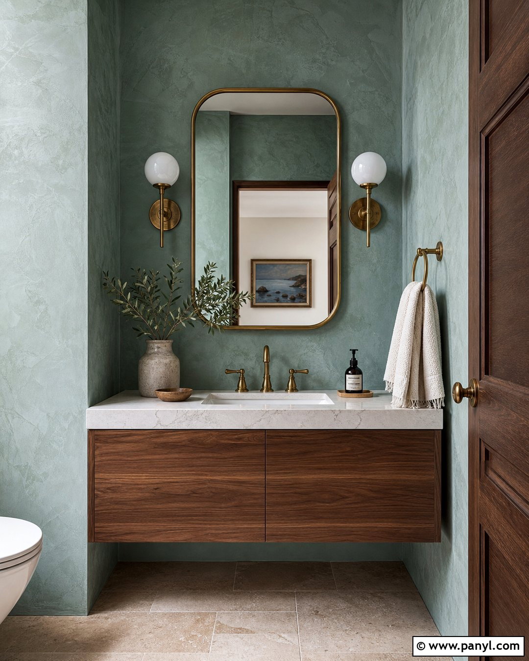 Dusty Teal Plaster Wall - 20 Plaster Wall Color Ideas