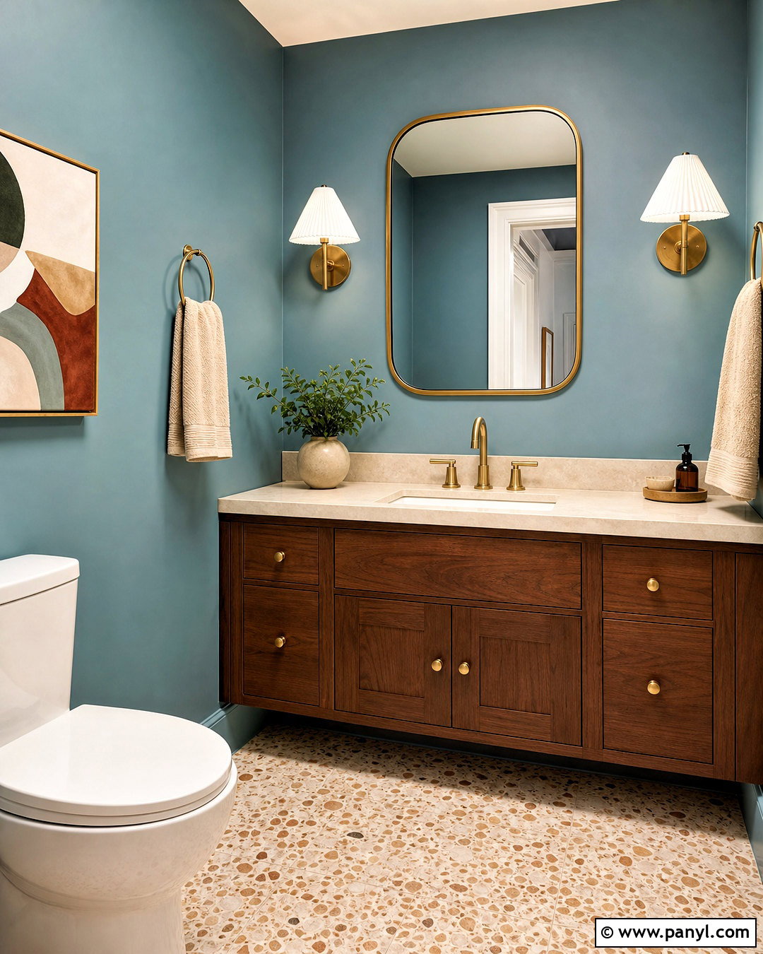 Dusty Teal Toilet Paint - 20 toilet paint ideas