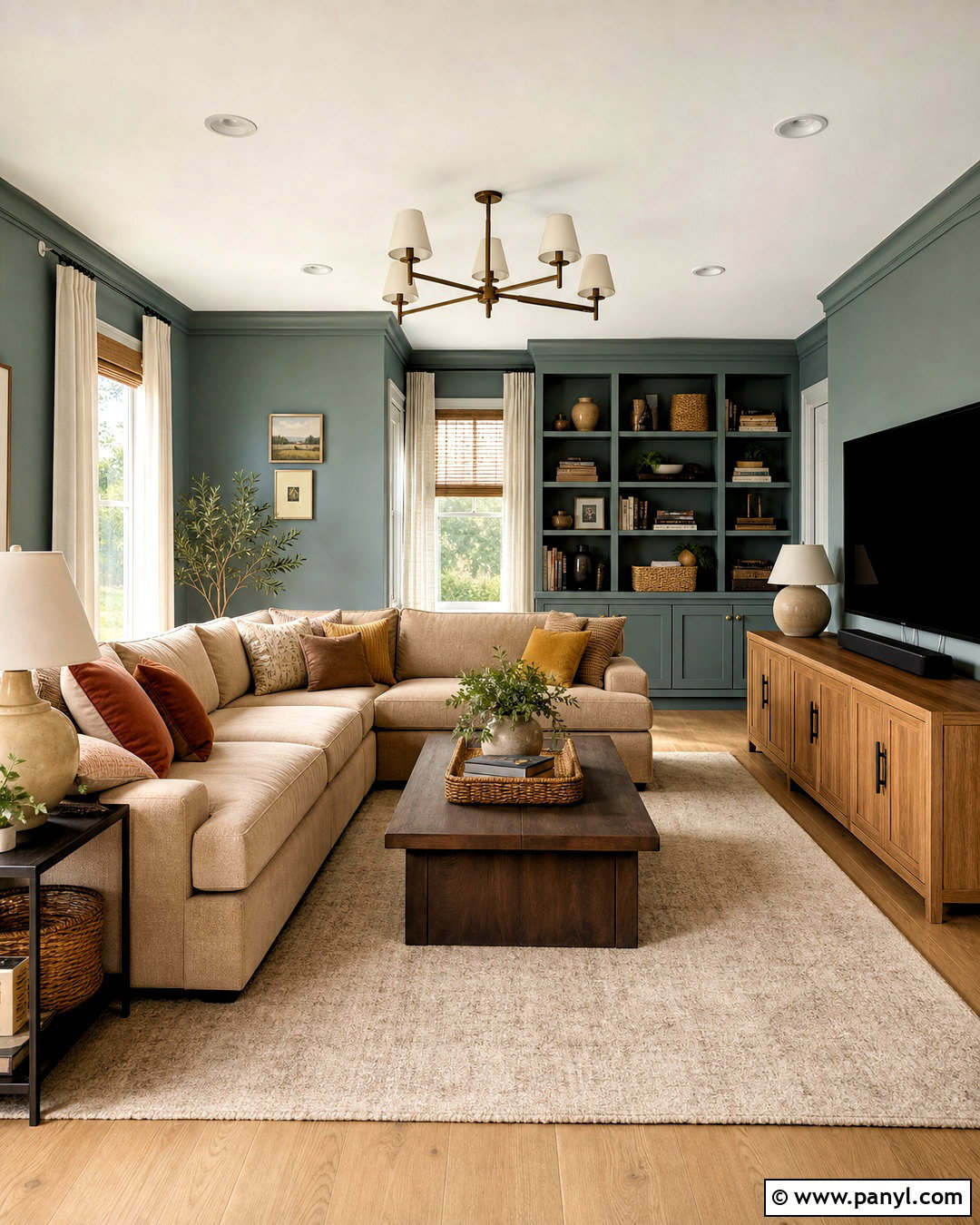 Dusty Teal Wall Color - 20 trending wall colors