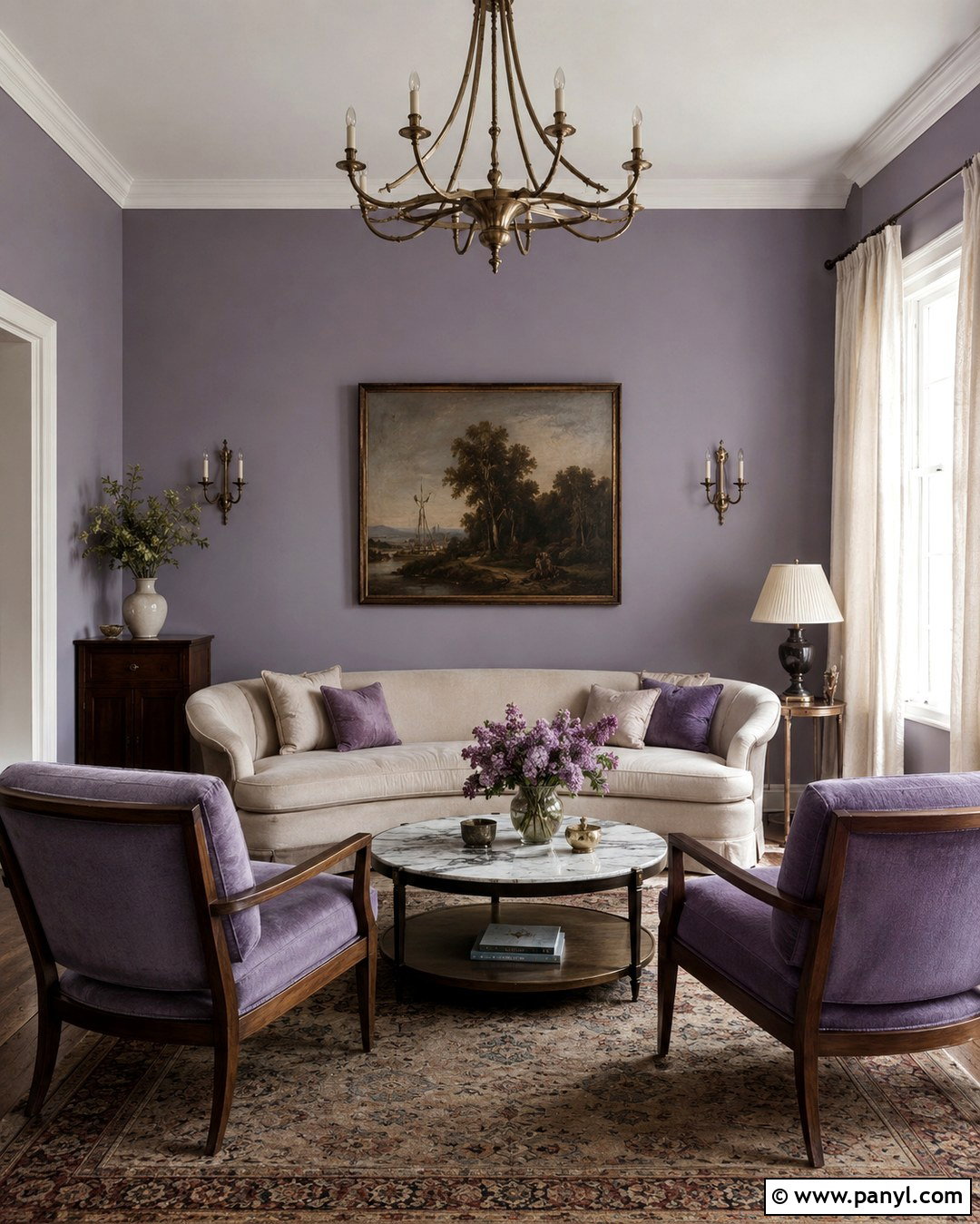 Dusty Violet Wall Paint Color - 20 Cool Wall Paint Colors