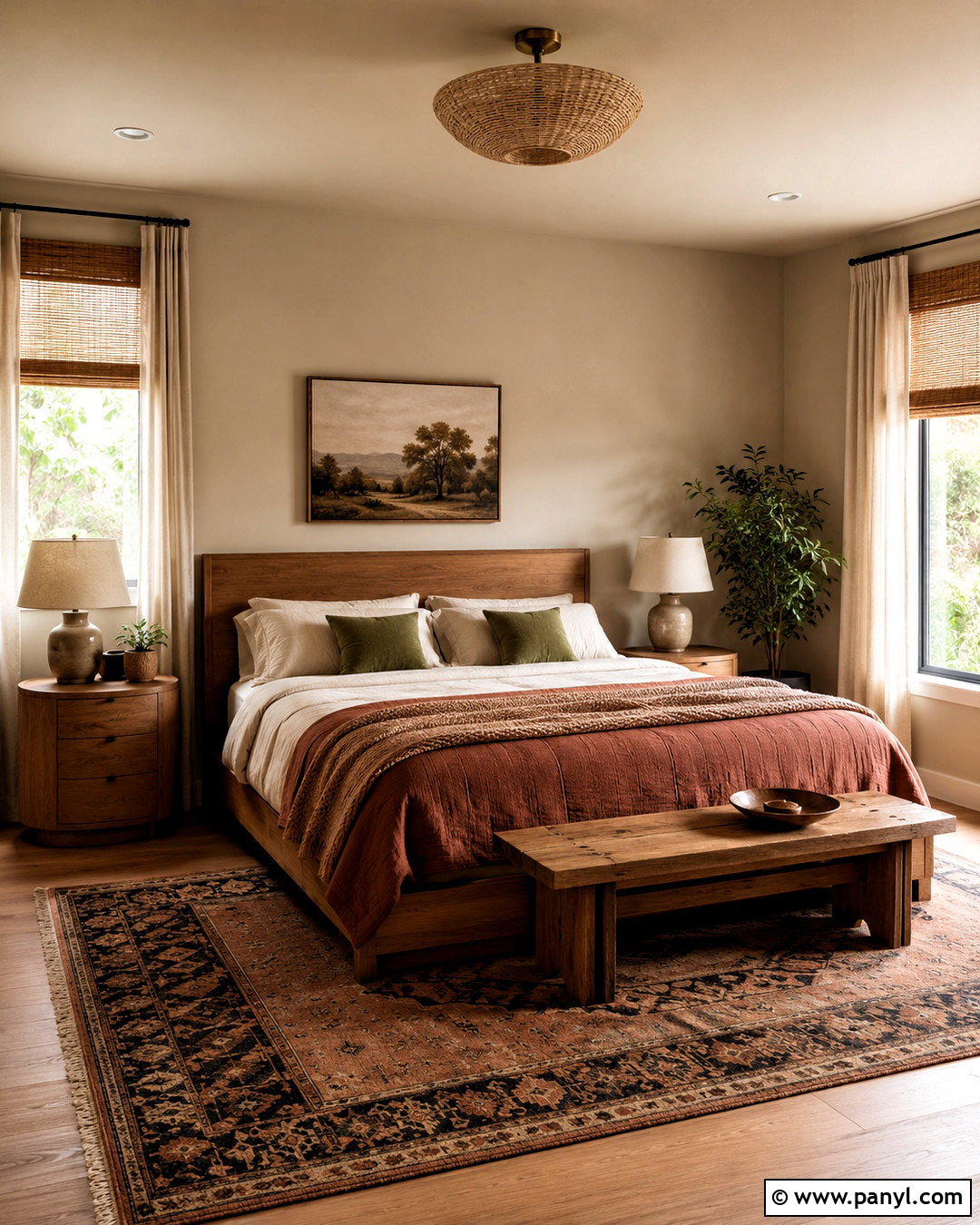 Earth Tone Bedroom - 20 cozy bedroom ideas