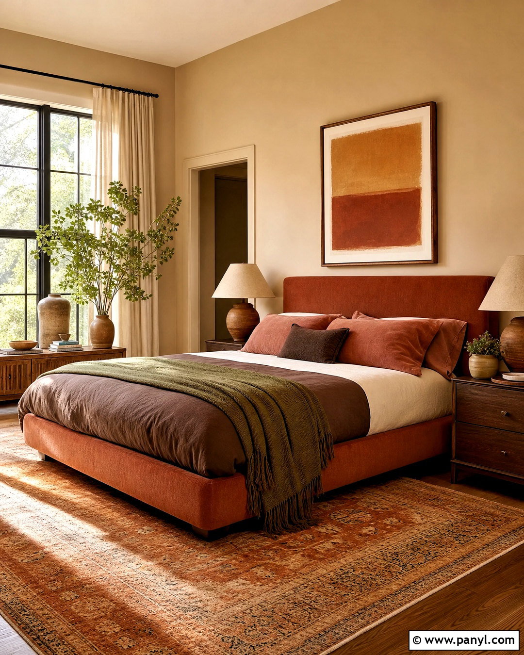 Earth Tone Bedroom Interior - 20 bedroom interior ideas